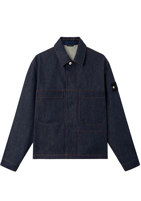 denim-rinsed jacket man indigo STONE ISLAND | L1S14 4100006 S00J7VJ201